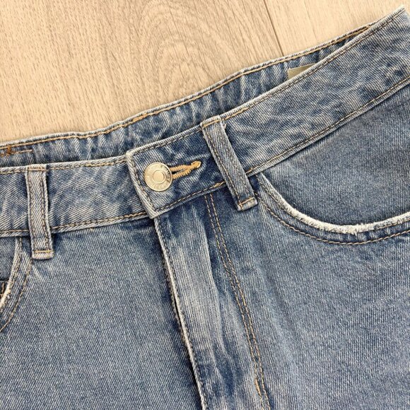 Vero Moda Womens Small High Waisted Blue Mom Shorts - Picture 2 of 6